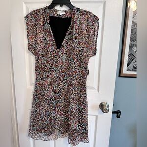 Equipment Colorful Patterned Mini Dress